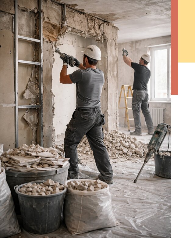 Демонтажные работы в Анапе от 2804 руб. — услуги и цена под ключ | ОТДЕЛОЧНИК-Нпа