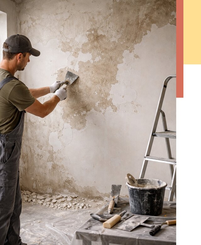 Снятие старой шпаклевки в Анапе от 1921 руб. — быстро и недорого | ОТДЕЛОЧНИК-Нпа