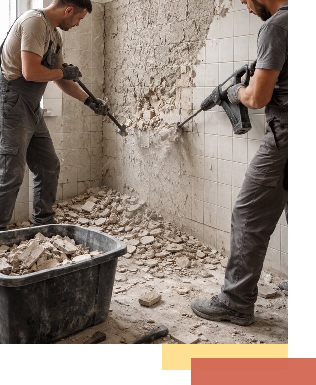 Демонтаж плитки со стен в Анапе быстро и аккуратно