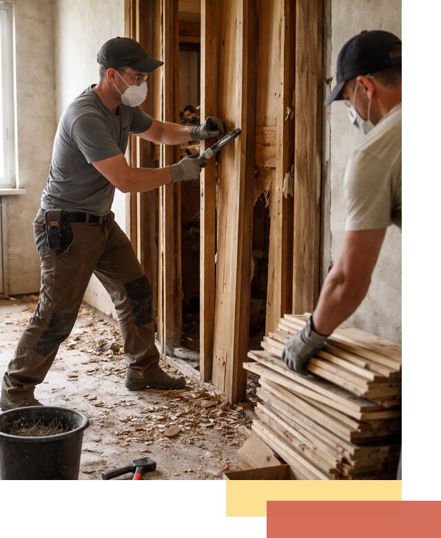 Демонтаж деревянных перегородок в Анапе быстро и аккуратно