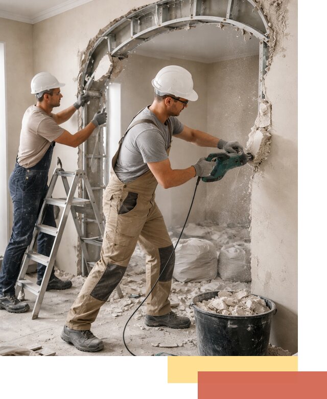 Демонтаж гипсокартонной арки в Анапе быстро и аккуратно