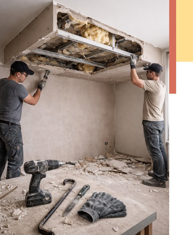 Демонтаж короба из гипсокартона в Анапе от 1578 руб. — быстро и недорого | ОТДЕЛОЧНИК-Нпа