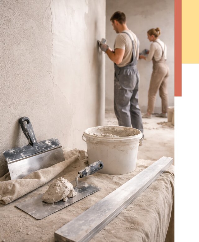 Штукатурка стен гипсовая в Анапе от 4673 руб/м2 — быстро и недорого | ОТДЕЛОЧНИК-Нпа