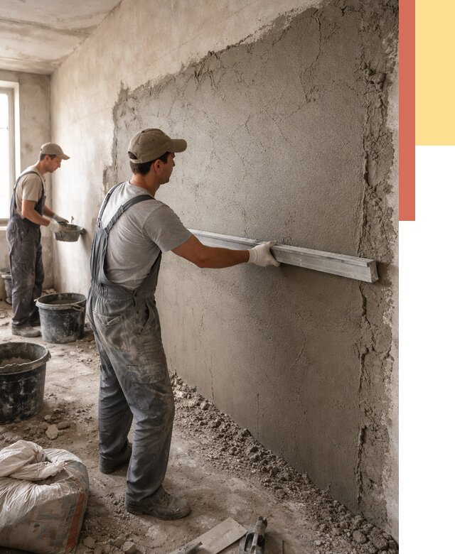 Цементная штукатурка стен в Анапе от 4673 руб/м2 — быстро и недорого | ОТДЕЛОЧНИК-Нпа