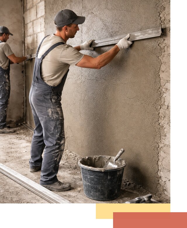 Штукатурка стен цементно-песчаная в Анапе профессионально