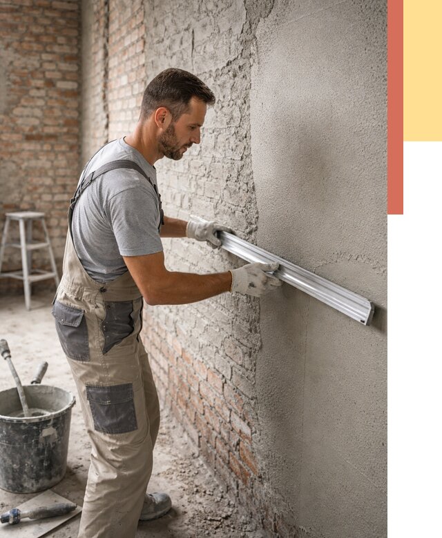 Штукатурка кирпичных стен в Анапе от 4673 руб/м2 — быстро и недорого | ОТДЕЛОЧНИК-Нпа