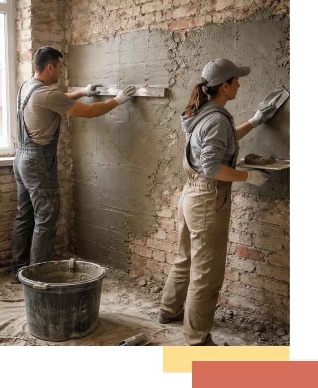 Штукатурка кирпичных стен в Анапе — качественно и надежно