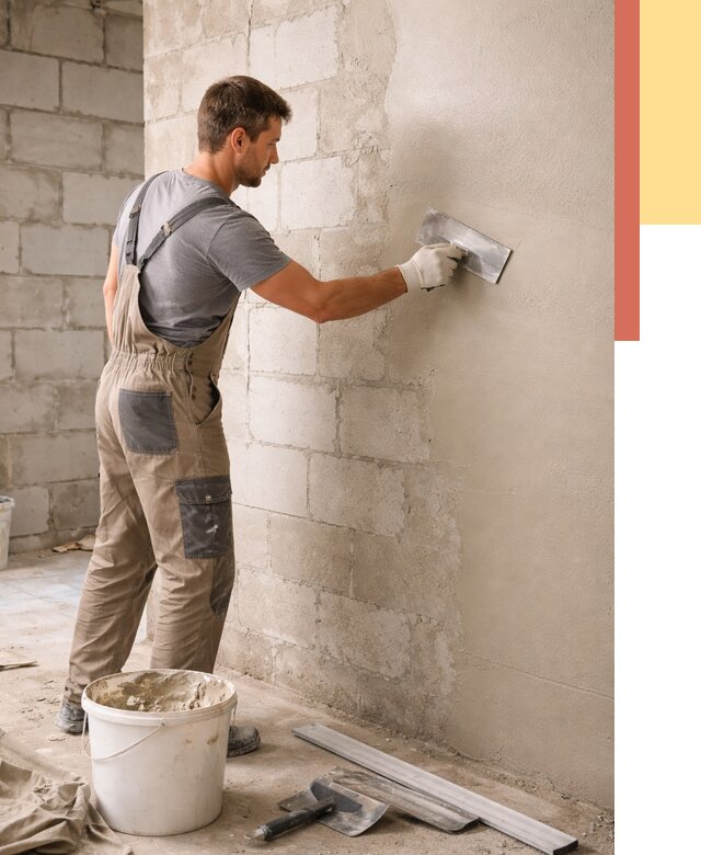 Штукатурка стен из газобетона в Анапе от 2181 руб./м2 — быстро и недорого | ОТДЕЛОЧНИК-Нпа