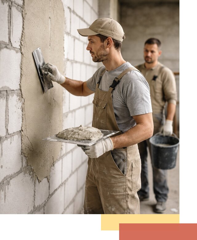 Штукатурка стен из газобетона в Анапе под ключ