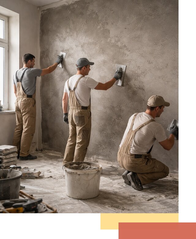 Декоративная штукатурка под бетон в Анапе для стен и потолков