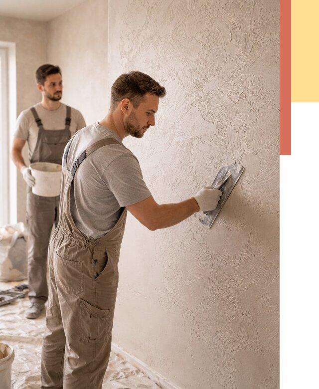 Фактурная штукатурка стен в Анапе от 4361 руб./м² — заказать под ключ | ОТДЕЛОЧНИК-Нпа