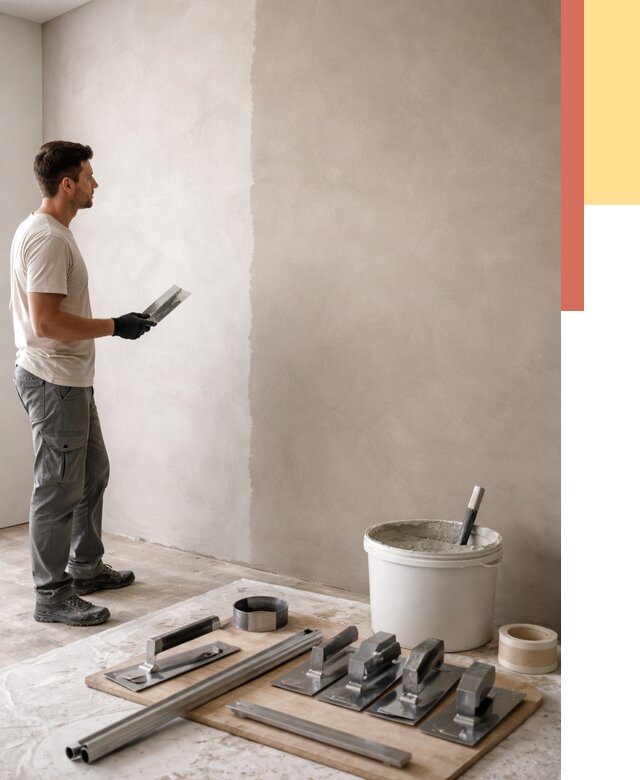 Нанесение микроцемента на стены в Анапе от 3323 руб./м2 под ключ | ОТДЕЛОЧНИК-Нпа