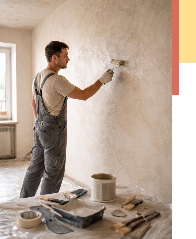 Нанесение лессирующей краски по декоративке в Анапе от 1817 руб. | ОТДЕЛОЧНИК-Нпа