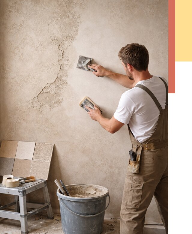 Ремонт декоративной штукатурки в Анапе от 4673 руб. под ключ | ОТДЕЛОЧНИК-Нпа