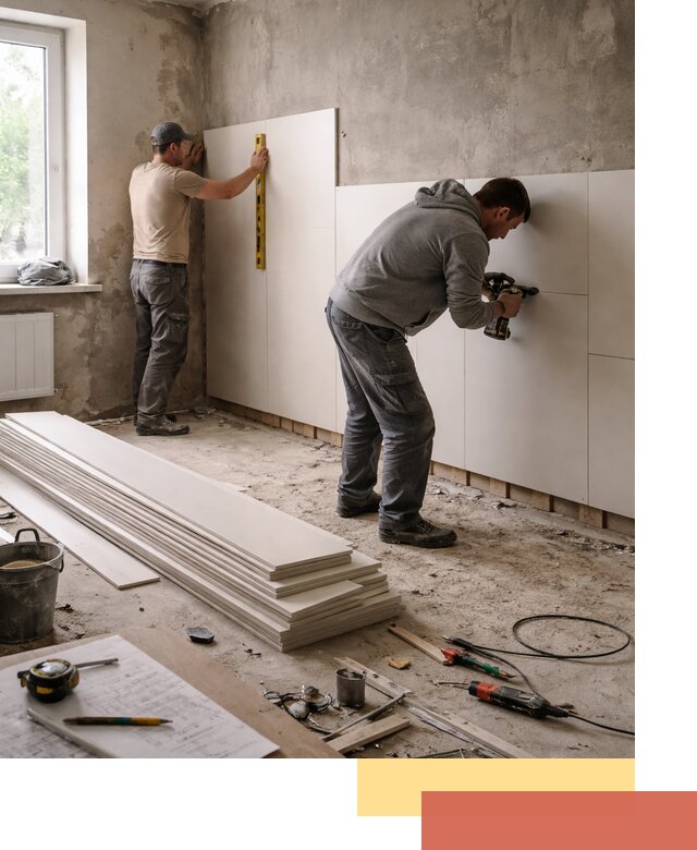 Монтаж ПВХ панелей на стены в Анапе качественно и быстро