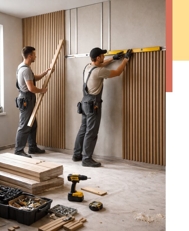 Монтаж реечных панелей на стены в Анапе от 1246 руб. — быстро и недорого | ОТДЕЛОЧНИК-Нпа