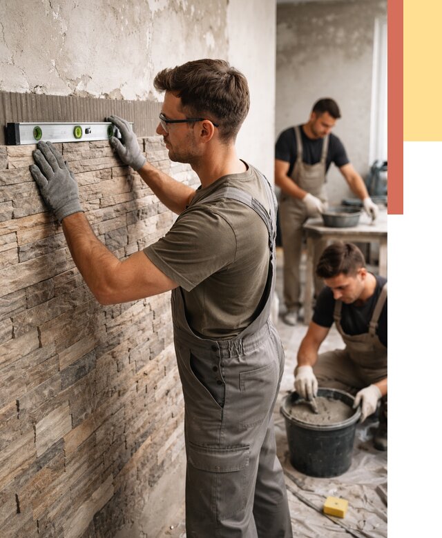 Монтаж искусственного камня в Анапе от 4673 руб. под ключ | ОТДЕЛОЧНИК-Нпа