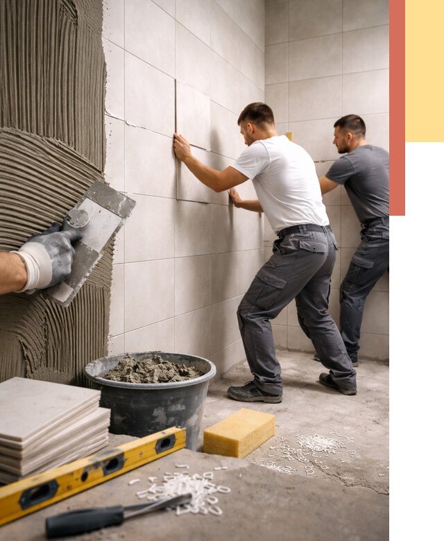 Укладка плитки на стены в Анапе от 883 руб. — качественно и недорого | ОТДЕЛОЧНИК-Нпа