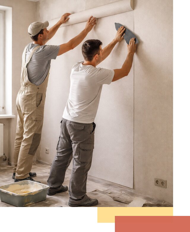 Поклейка виниловых обоев в Анапе профессионально и качественно