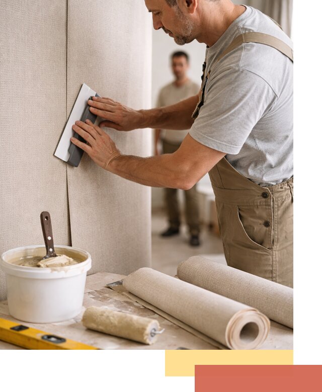 Поклейка текстильных обоев в Анапе профессионально и аккуратно