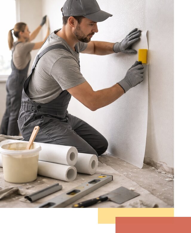 Поклейка стеклообоев профессионально в Анапе