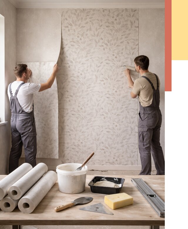 Поклейка обоев с подбором рисунка в Анапе от 3634 руб. | ОТДЕЛОЧНИК-Нпа - быстро и недорого