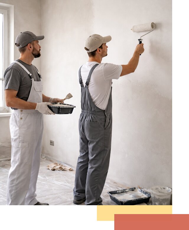 Покраска стен водоэмульсионной краской в Анапе