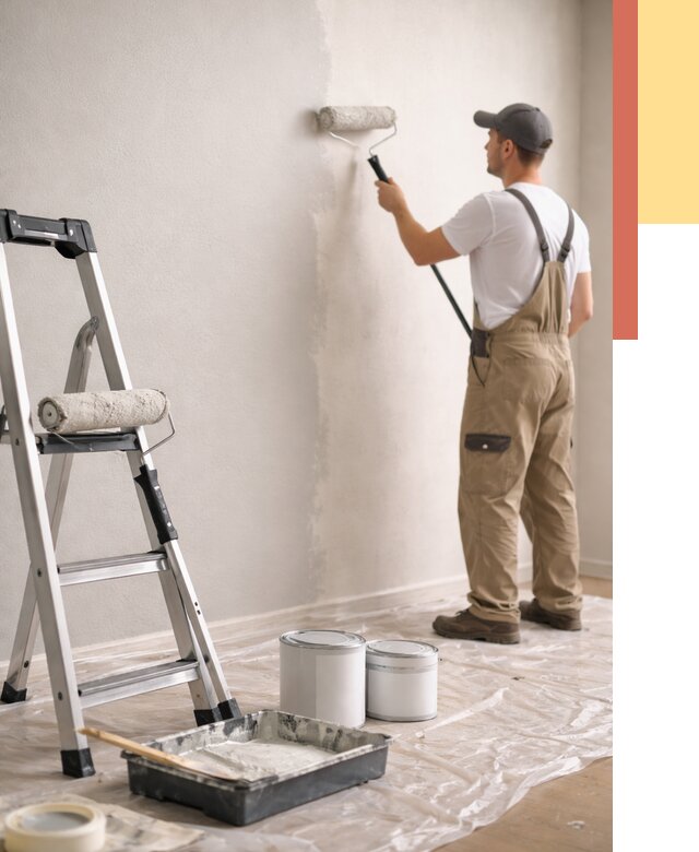 Покраска стен латексной краской в Анапе от 4673 руб. за м2 | ОТДЕЛОЧНИК-Нпа