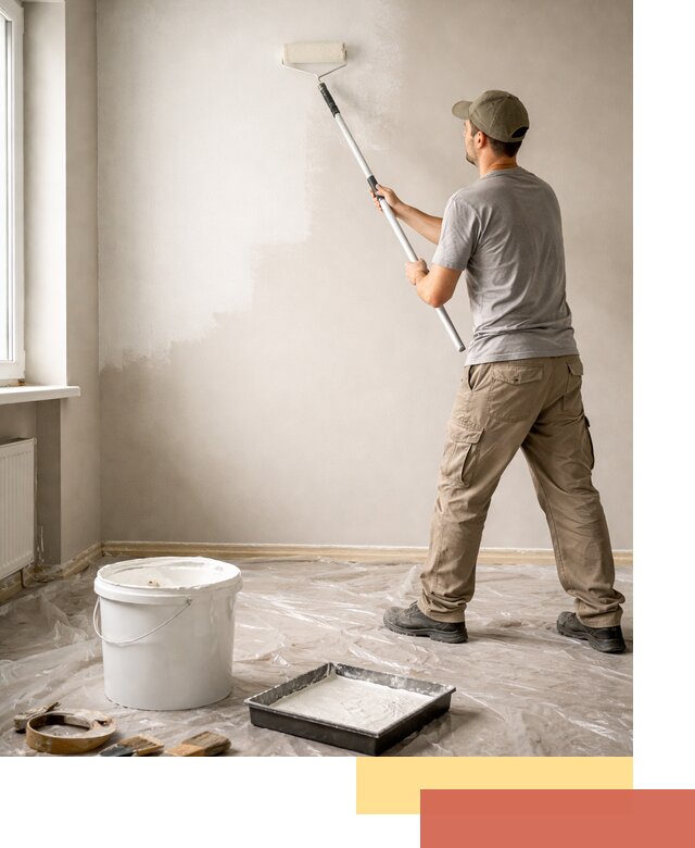 Покраска стен латексной краской в Анапе качественно и быстро