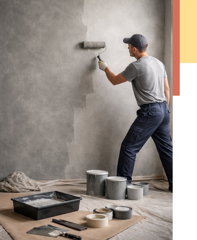 Покраска стен под бетон в Анапе от 675 руб. за м2 — быстро и недорого | ОТДЕЛОЧНИК-Нпа