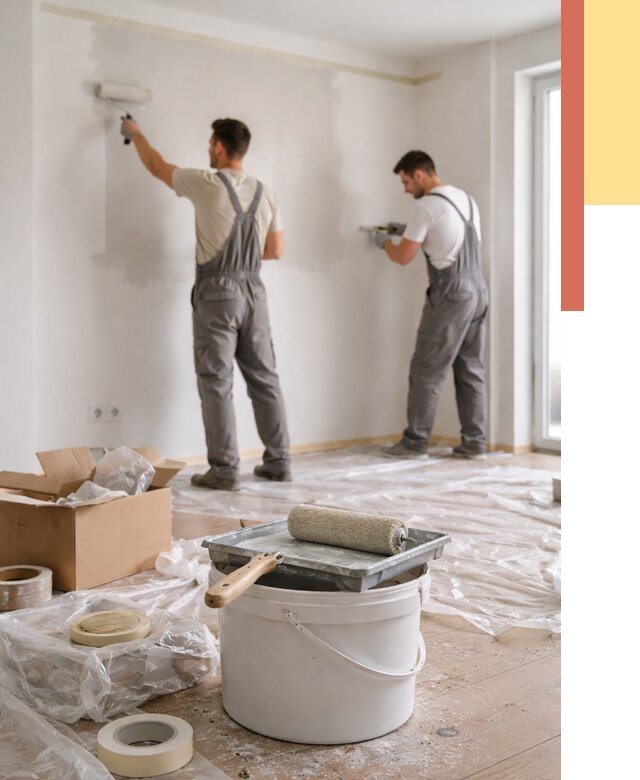 Покраска стен в квартире в Анапе от 2596 руб/м2 — быстро и недорого | ОТДЕЛОЧНИК-Нпа