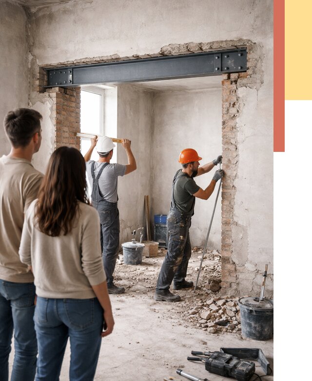 Усиление проема в стене в Анапе от 9865 руб. — усиление дверного проема металлоконструкцией | ОТДЕЛОЧНИК-Нпа