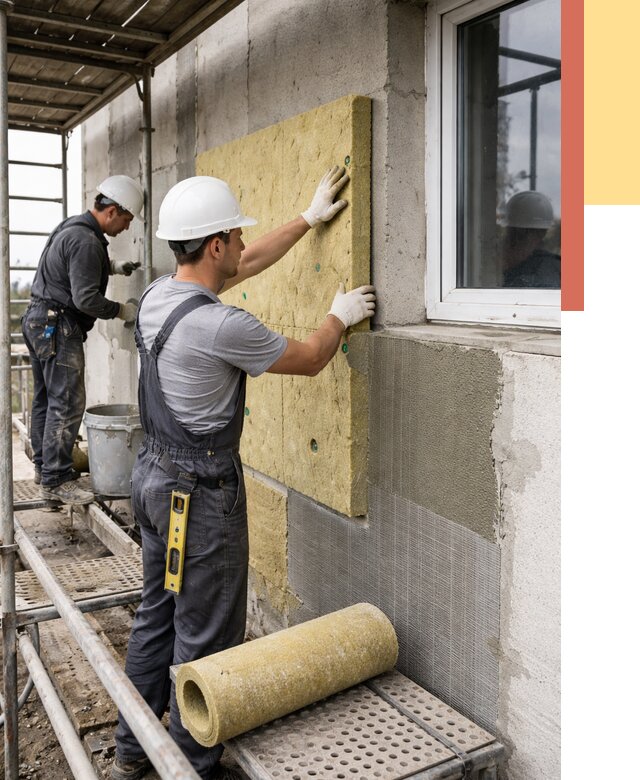 Утепление стен в Анапе от 4465 руб. под ключ — быстро и недорого | ОТДЕЛОЧНИК-Нпа