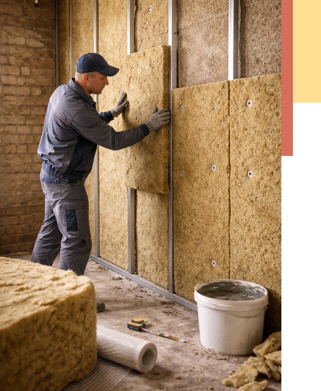 Утепление стен минватой в Анапе от 1402 руб./м2 — недорого и быстро | ОТДЕЛОЧНИК-Нпа