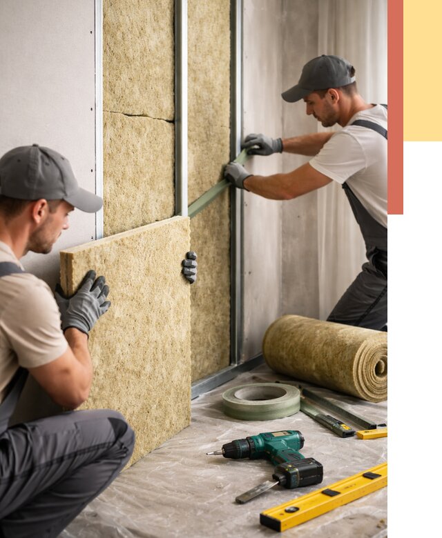 Шумоизоляция стен в Анапе под ключ от 1921 руб. | ОТДЕЛОЧНИК-Нпа