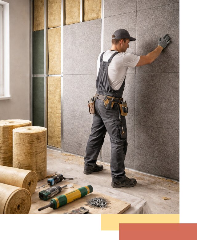 Профессиональная шумоизоляция стен в Анапе для квартиры и офиса