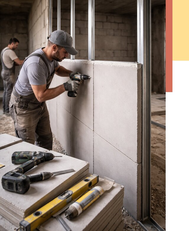 Кладка влагостойких перегородок ПГП в Анапе от 1246 руб. под ключ | ОТДЕЛОЧНИК-Нпа