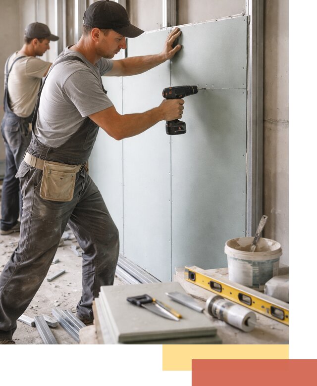 Кладка влагостойких перегородок ПГП в Анапе