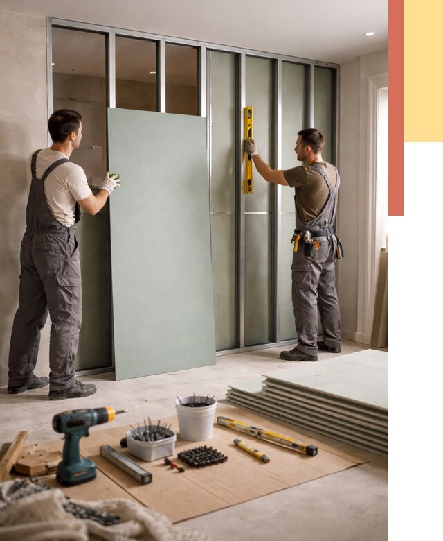 Перегородка из влагостойкого гипсокартона в Анапе от 4984 руб. — монтаж под ключ | ОТДЕЛОЧНИК-Нпа