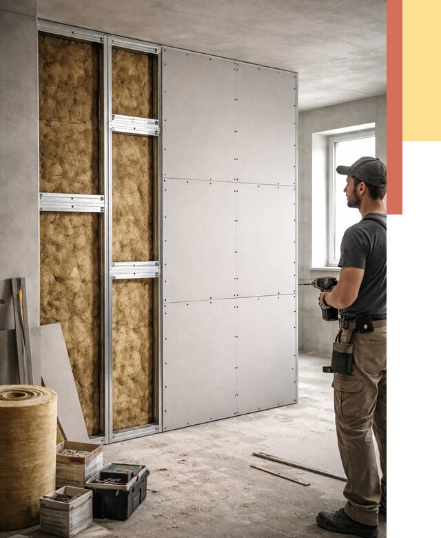 Усиленная перегородка под навеску в Анапе от 13292 руб. — монтаж под ключ | ОТДЕЛОЧНИК-Нпа