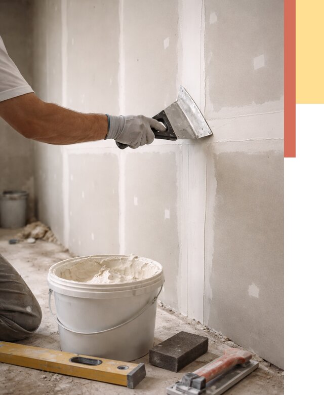 Шпаклевка перегородок из гипсокартона в Анапе от 2596 руб. — услуги ОТДЕЛОЧНИК-Нпа