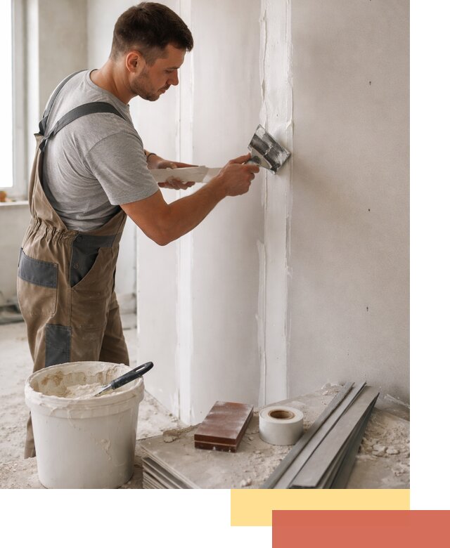 Шпаклевка перегородок из гипсокартона в Анапе качественно и быстро