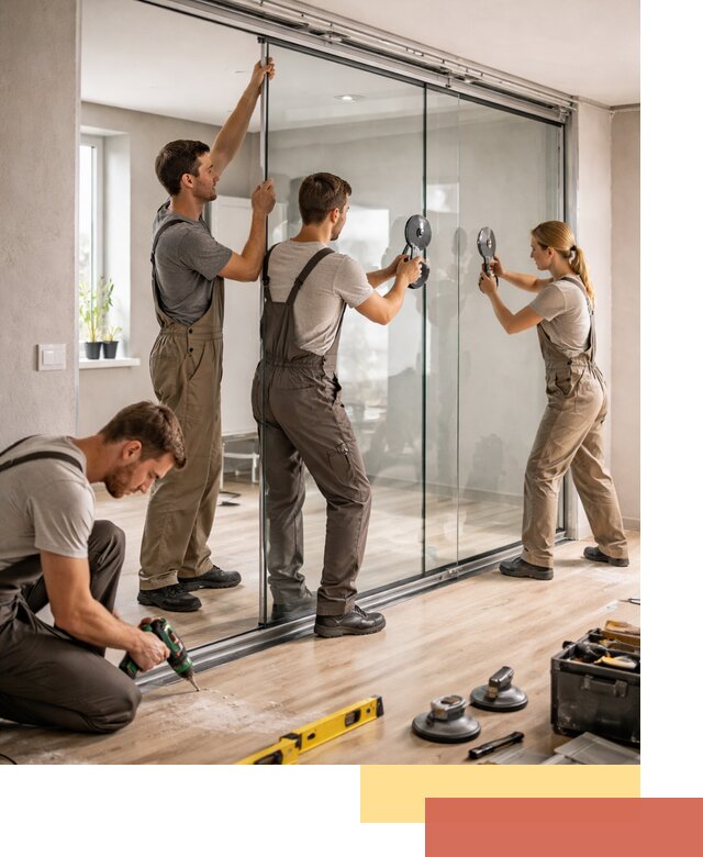 Изготовление стеклянных перегородок на заказ в Анапе