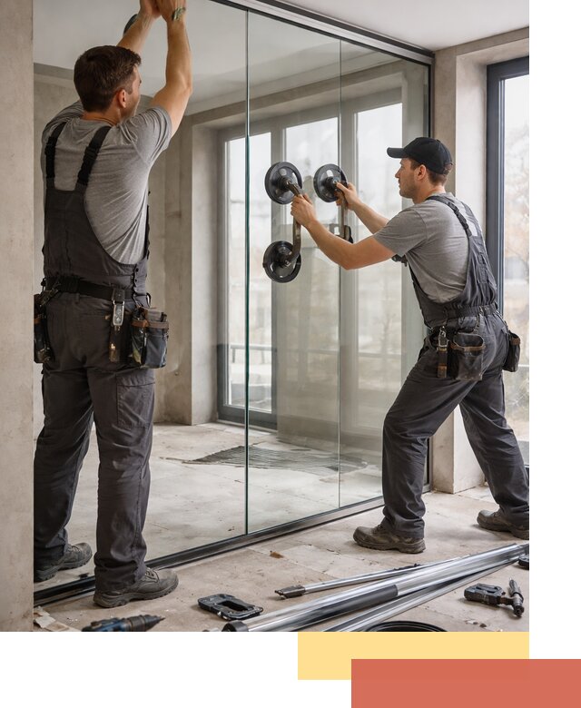 Цельностеклянные перегородки под ключ в Анапе