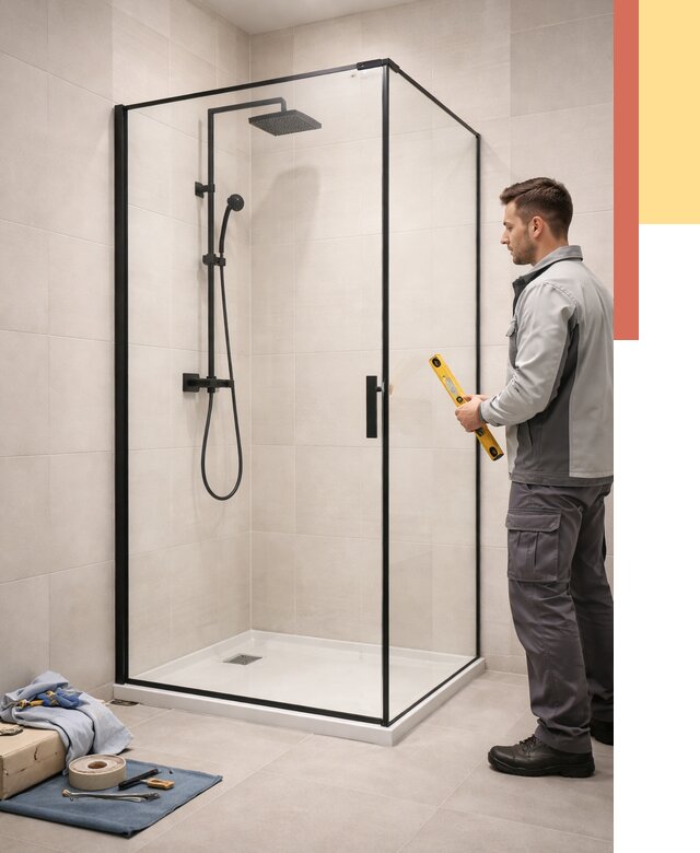 Стеклянные перегородки для душа в Анапе от 12980 руб. | Монтаж под ключ — ОТДЕЛОЧНИК-Нпа