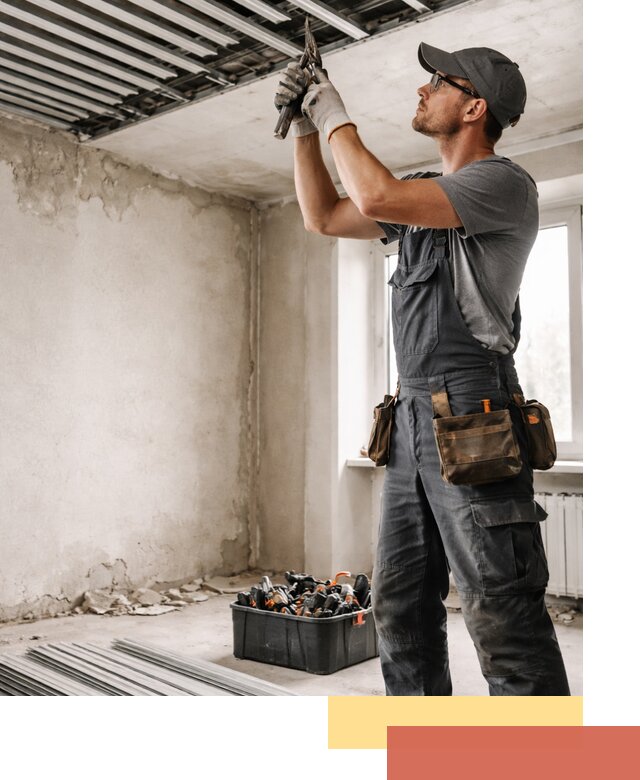 Демонтаж реечного потолка в Анапе быстро и аккуратно