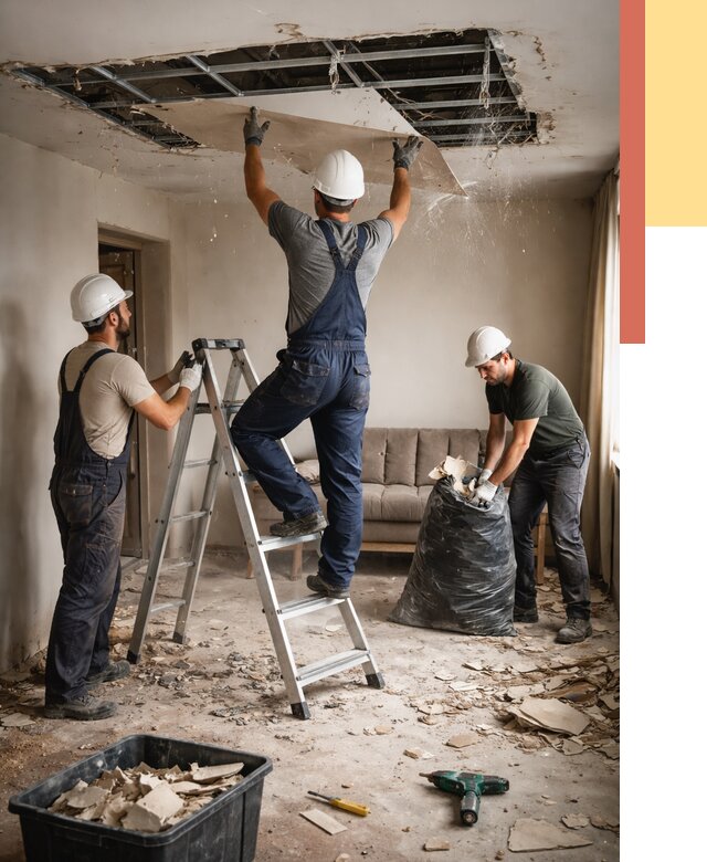 Демонтаж гипсокартонного потолка в Анапе от 436 руб. за м2 — ОТДЕЛОЧНИК-Нпа