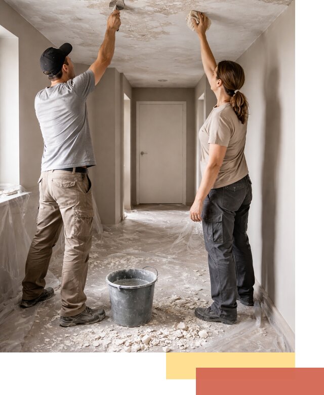 Удаление побелки с потолка в Анапе — быстро и аккуратно