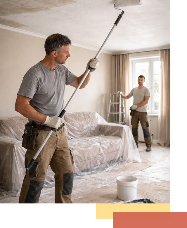 Грунтовка потолка в Анапе — подготовка под покраску и отделку