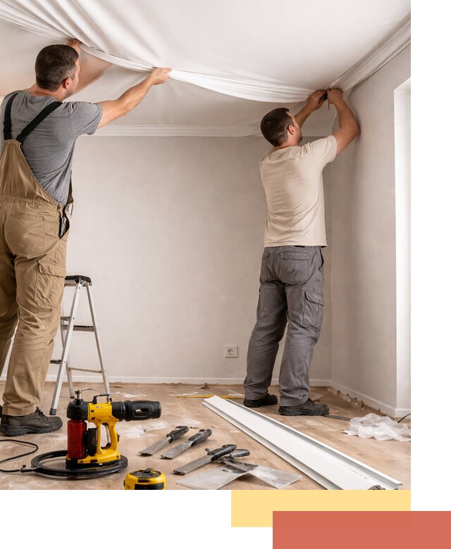 Монтаж ПВХ натяжного потолка в Анапе качественно и быстро